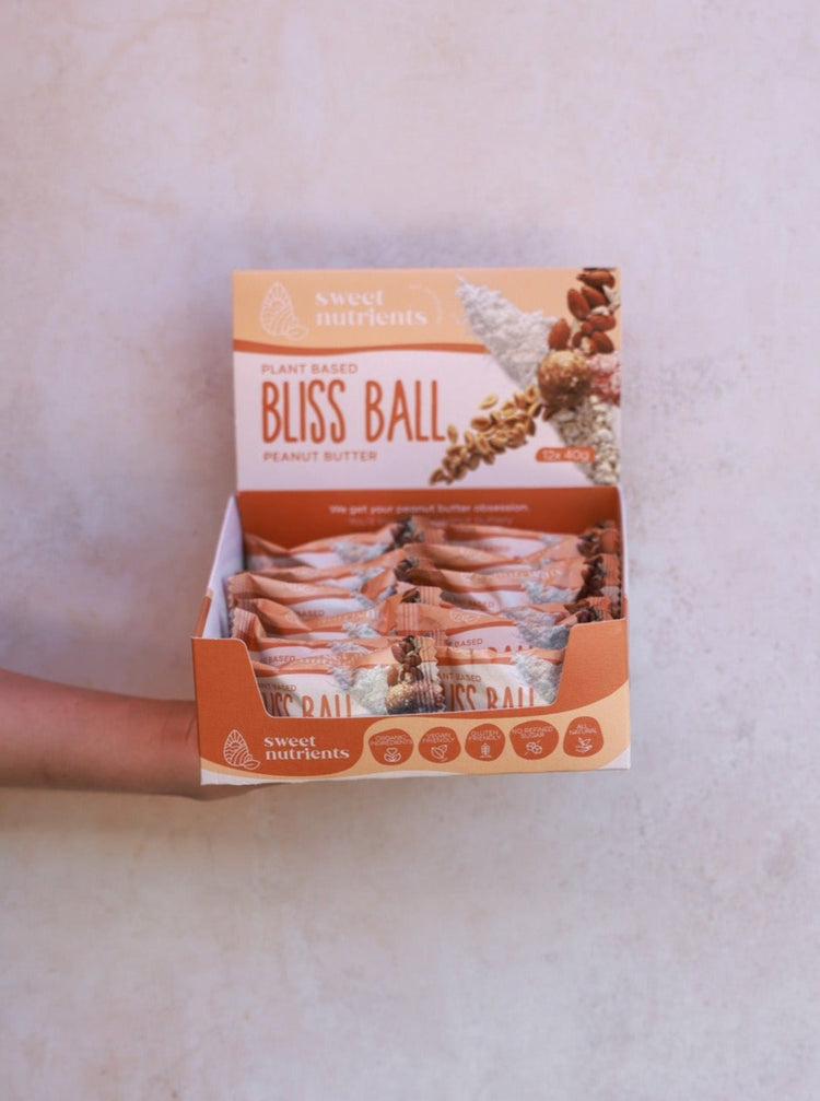 Sweet Nutrients Peanut Butter Bliss Ball Carton